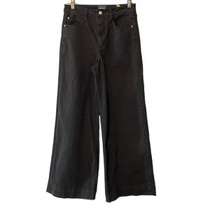 Maeve by Anthropolgie High Rise Wide Leg Flared Denim Jeans 28 Black